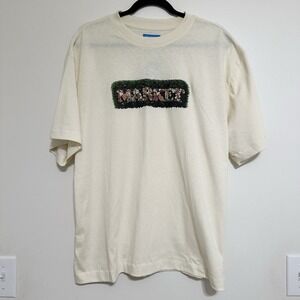 Market Sudios Hedges T-shirt  Size Small Cream Color‎ Streetwear Floral